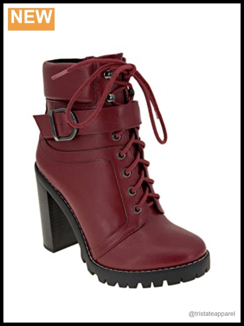 BCBGeneration Padina Women's Ankle Boots Lace-Up Side Zipper Polyurethane